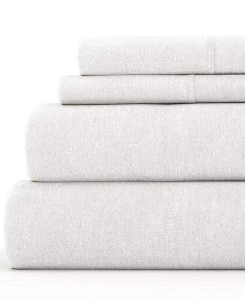 IENJOY HOME 300 Thread Count Linen Rayon From Bamboo Blend Deep Pocket 3-Pc. Sheet Set, Twin 1