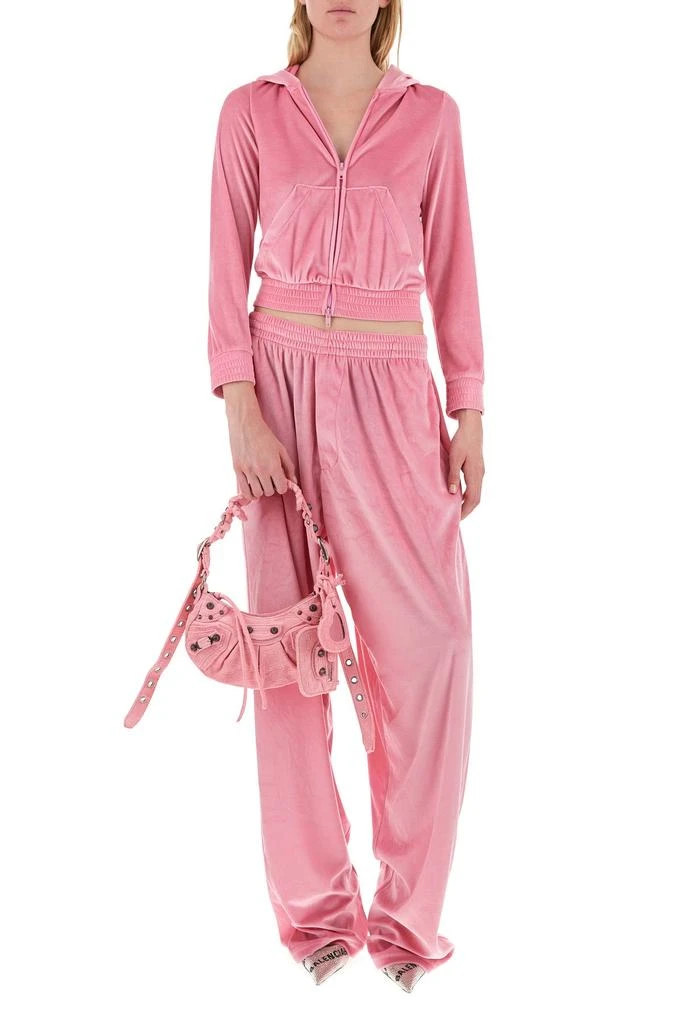 Balenciaga Pink terry fabric Le Cagole XS shoulder bag 4