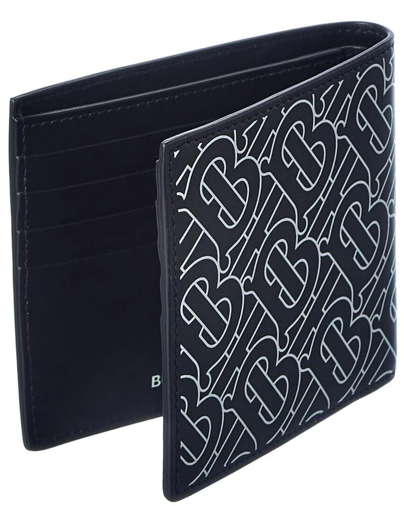 Burberry Monogram Print Leather Bifold Wallet 3