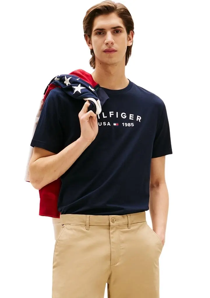 Tommy Hilfiger Father’s Day T-Shirt with Printed Chest Logo