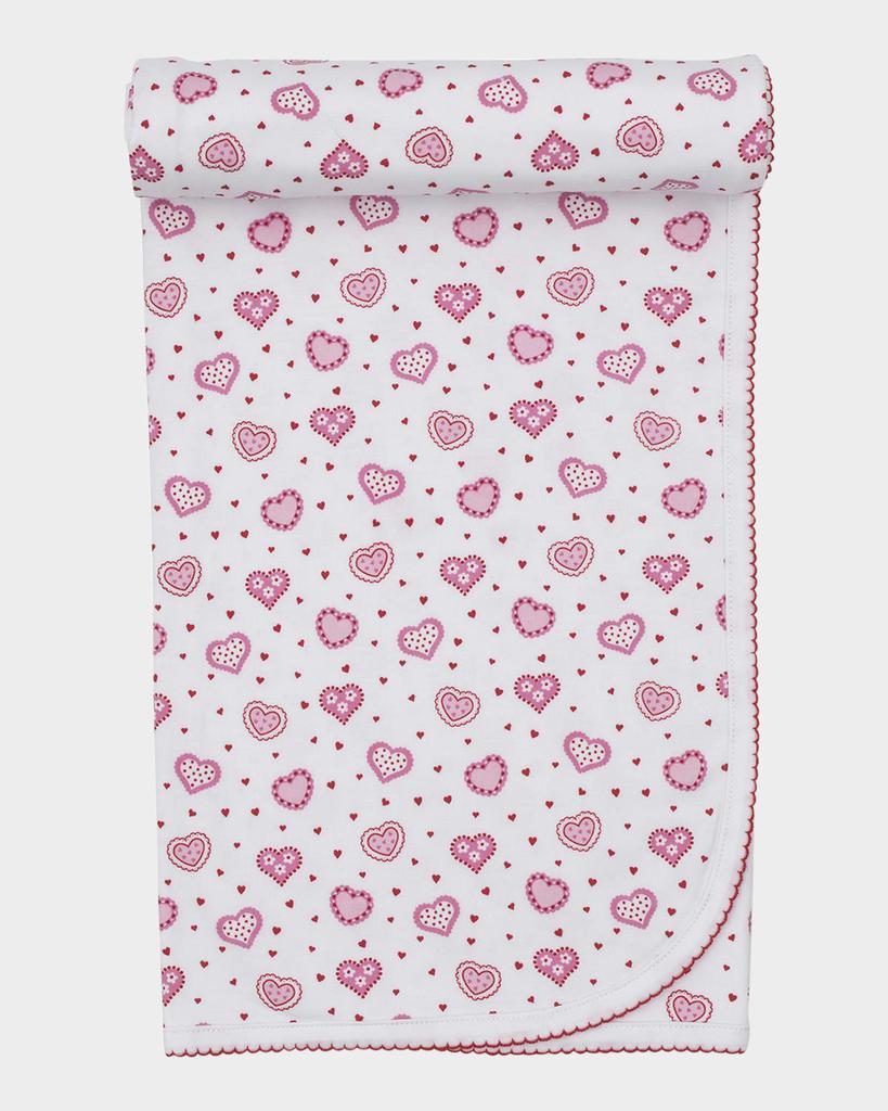 Kissy Kissy Heartfelt Hearts Blanket and Bib Set