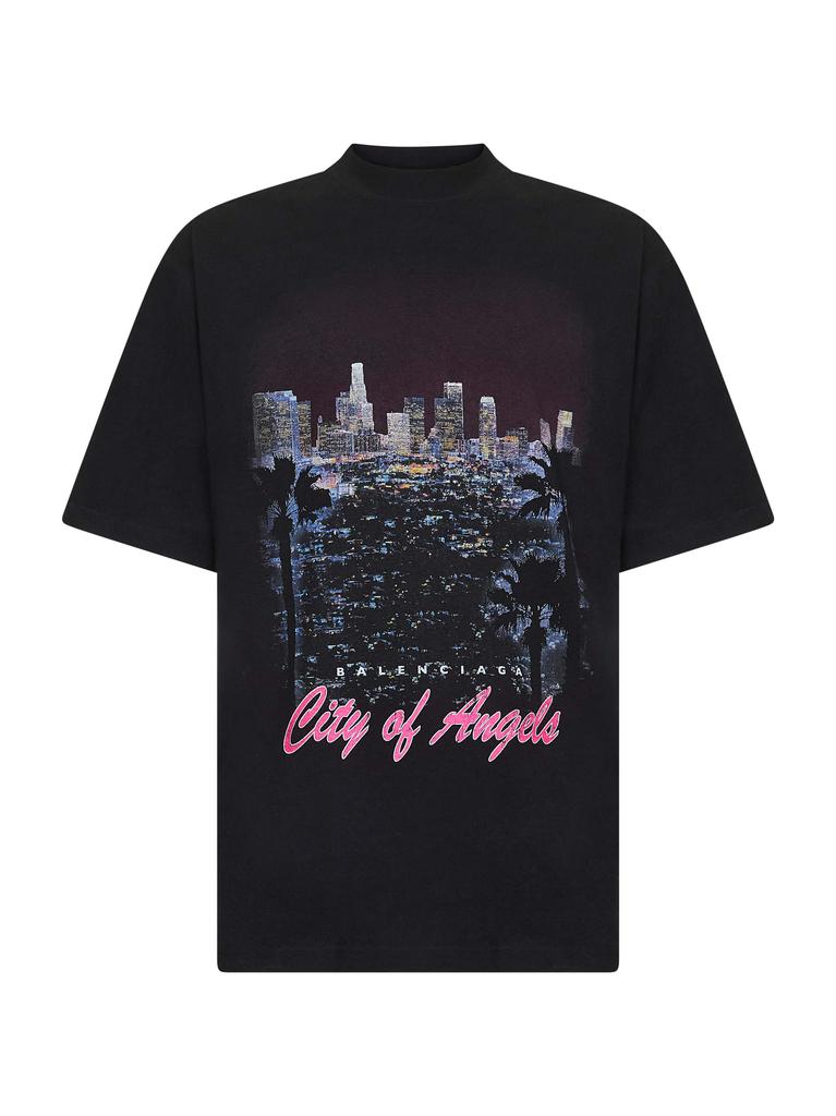 Shop Balenciaga Tbilisi Long-Sleeved Large Fit T-Shirt on Sale at