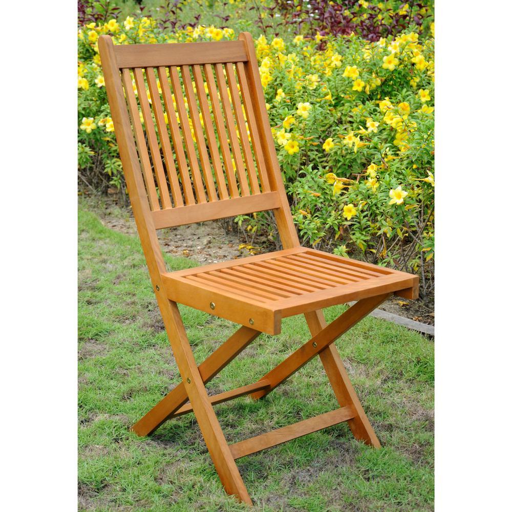 International Caravan Royal Tahiti Set of 2 Outdoor Folding Garden Chair