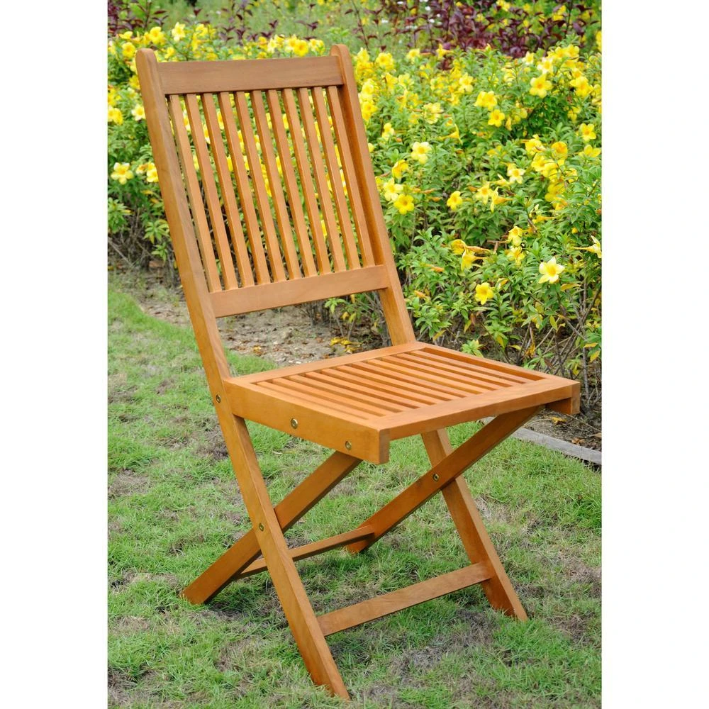International Caravan Royal Tahiti Set of 2 Outdoor Folding Garden Chair 1