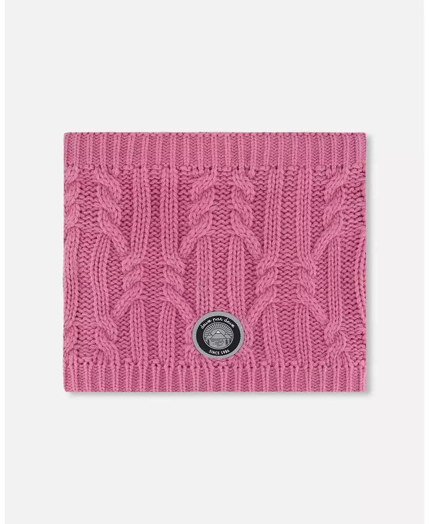 Deux par Deux Girl Lined Winter Neckwarmer Purple - Toddler|Child