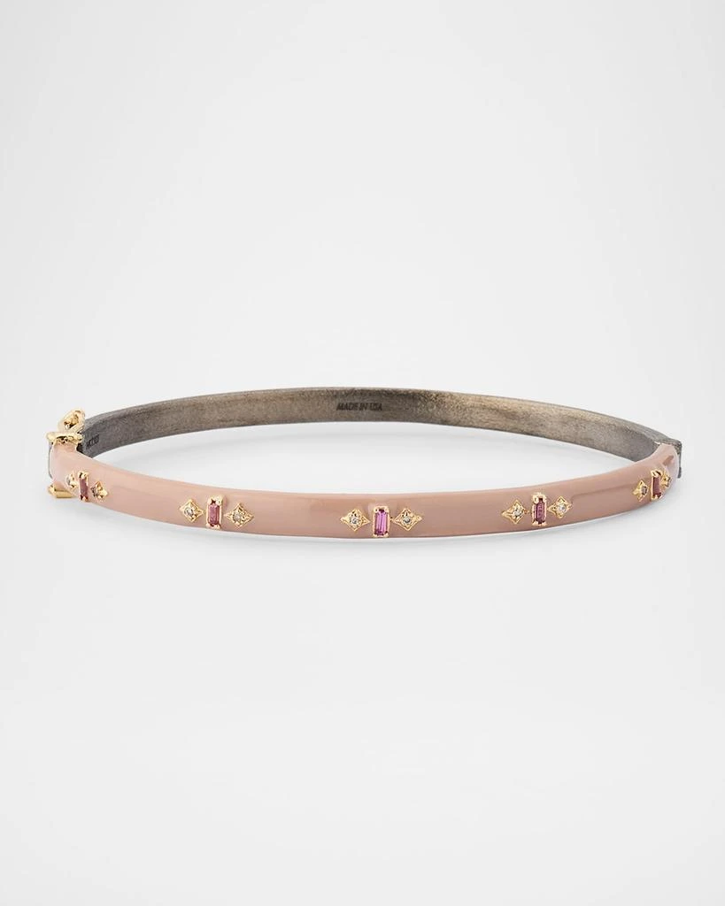Armenta Nude Enamel Hinged Bracelet 1