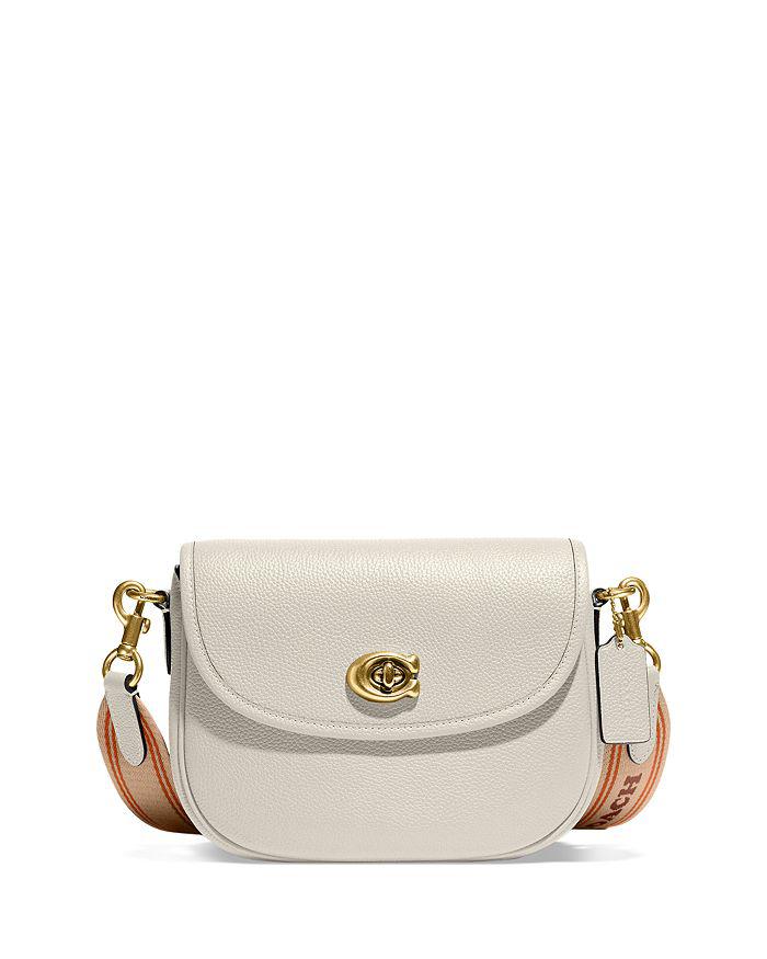 COACH Willow Large Leather Saddle Crossbody