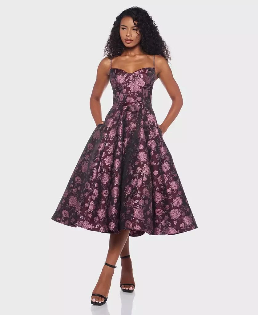 knee length dresses for ladies Alex Midi Dress with Sash | A local dress shop