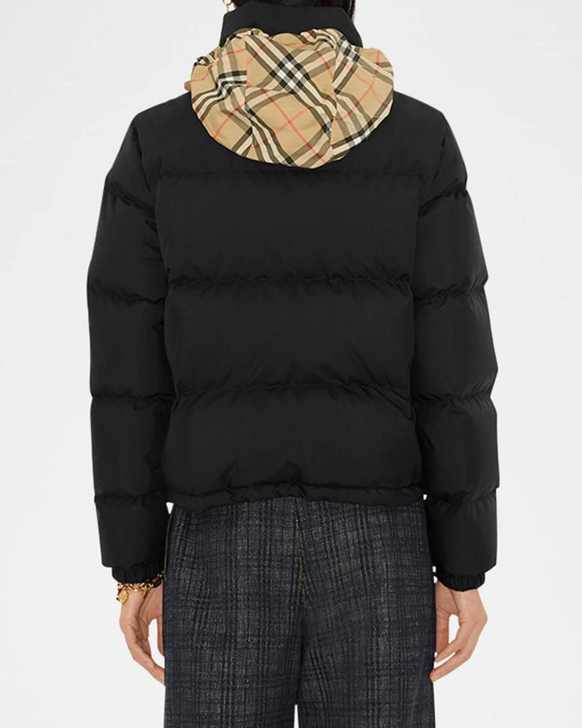 Burberry Ambleside Check Zipper Puffer Jacket With Hood 3