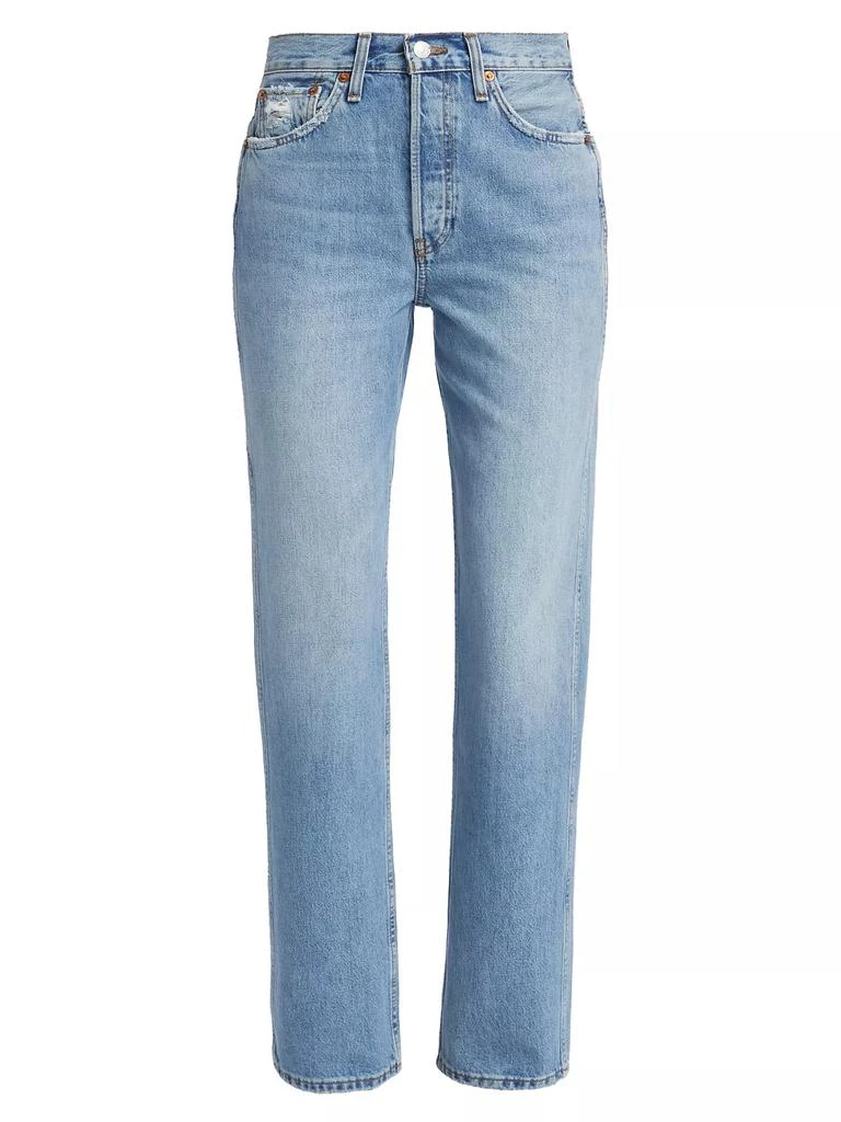 Re/Done 90s High-Rise Rigid Straight Jeans 1