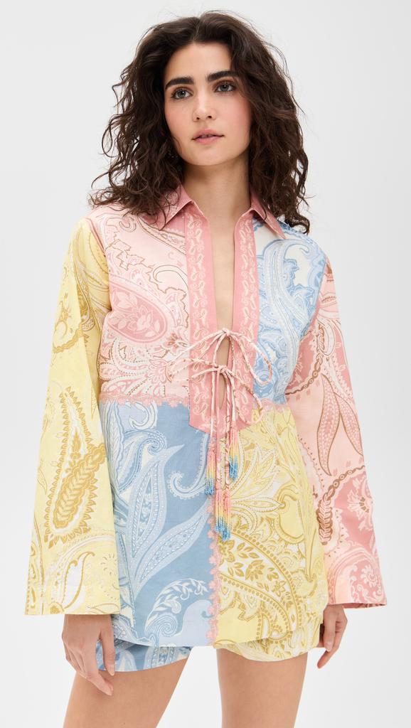 Hemant and Nandita Drop Shoulder Collared Tunic