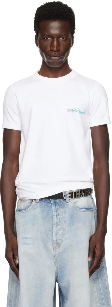 Vetements White 'Only Vetements' T-shirt 1