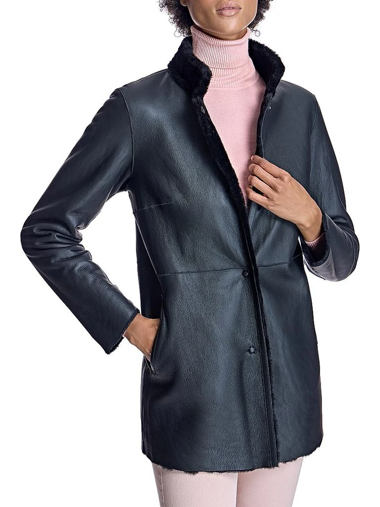 Maximilian Maximilian Reversible Shearling Lamb Jacket 6