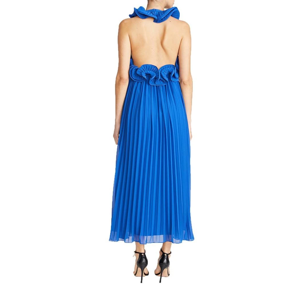 AMUR Womens Pleated Recycled Polyester Maxi Dress 2