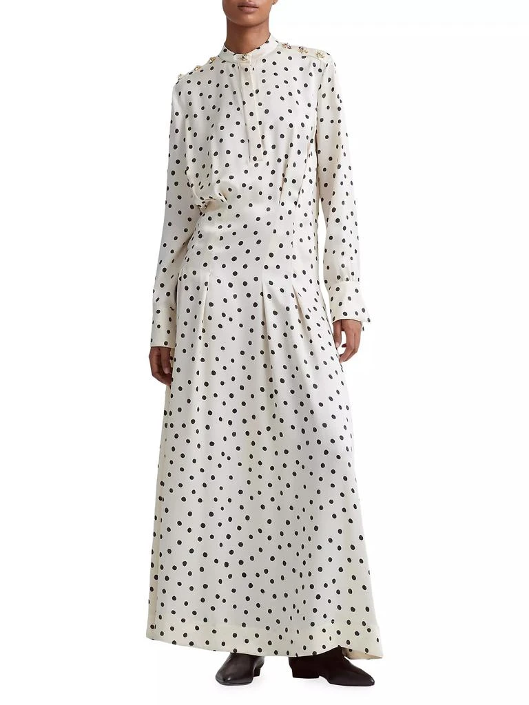 Altuzarra Felicia Polka-Dot Silk Maxi Dress 3