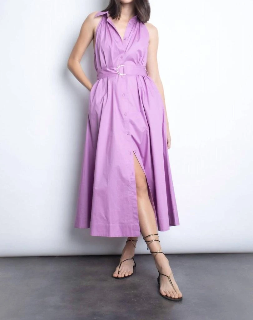 Karina Grimaldi Karina Grimaldi - Trinidad Button-front Midi Dress 1