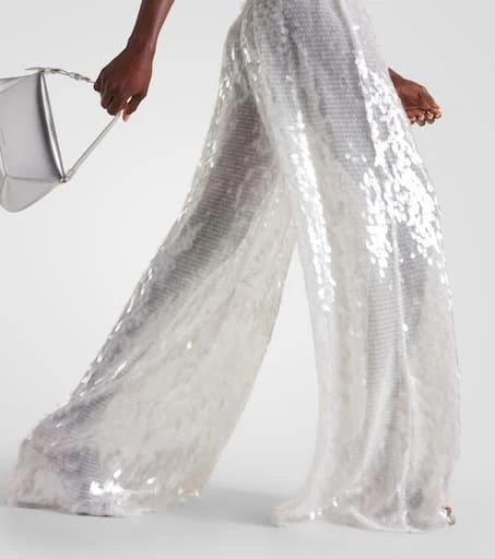 Norma Kamali Sequined wide-leg pants 5
