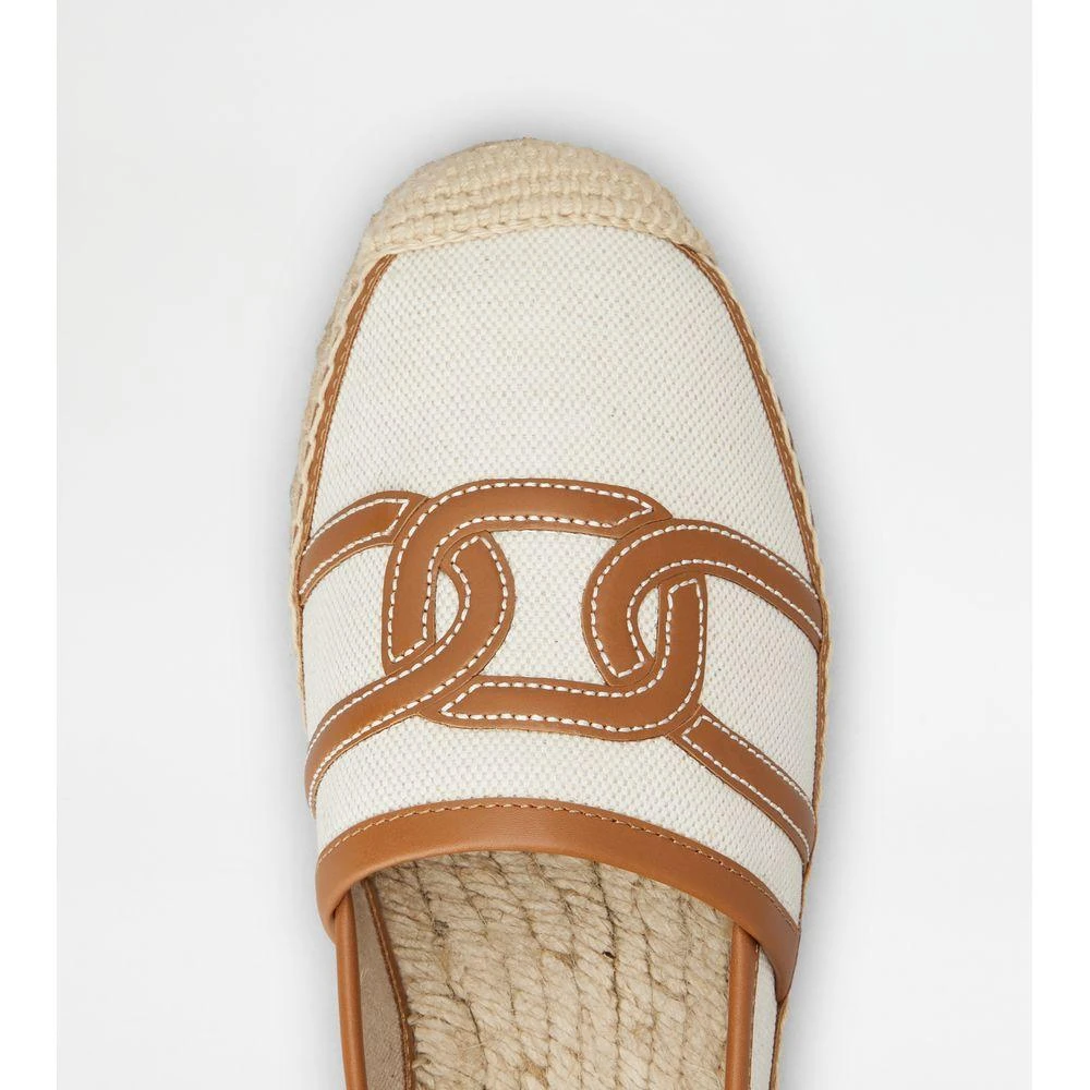 Tod's Kate Espadrilles in Canvas and Leather 5