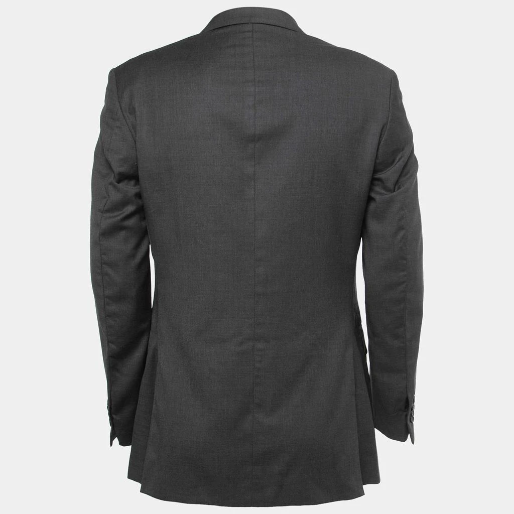 Fendi Fendi Vintage Grey Wool Single Breasted Blazer M 2