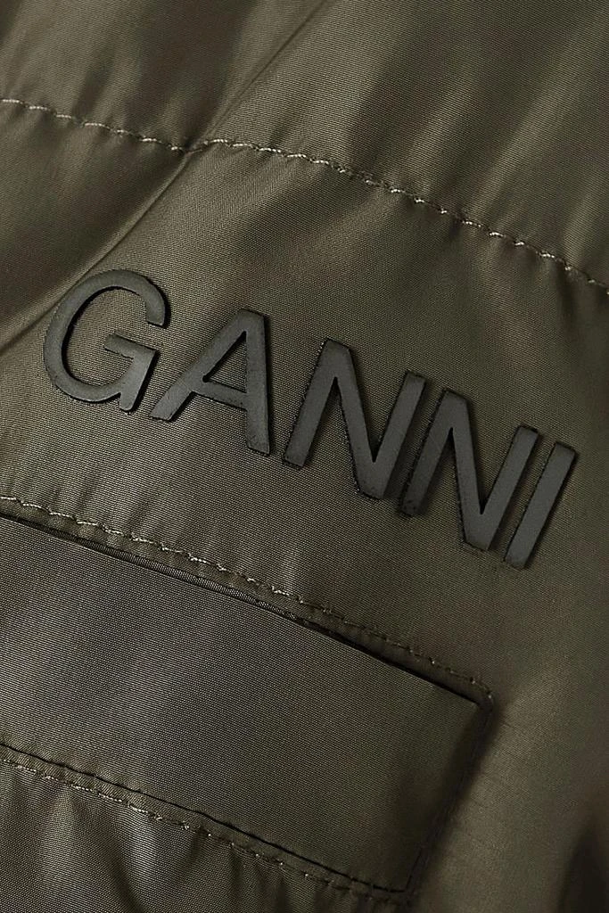 Ganni Oversized quilted shell jacket 4