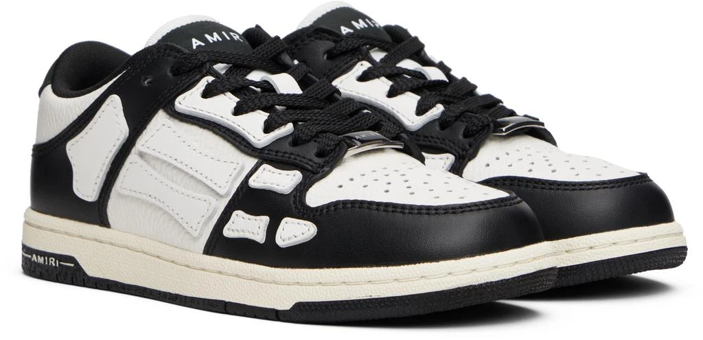 AMIRI Kids Black & White Skel Top Low Sneakers 4