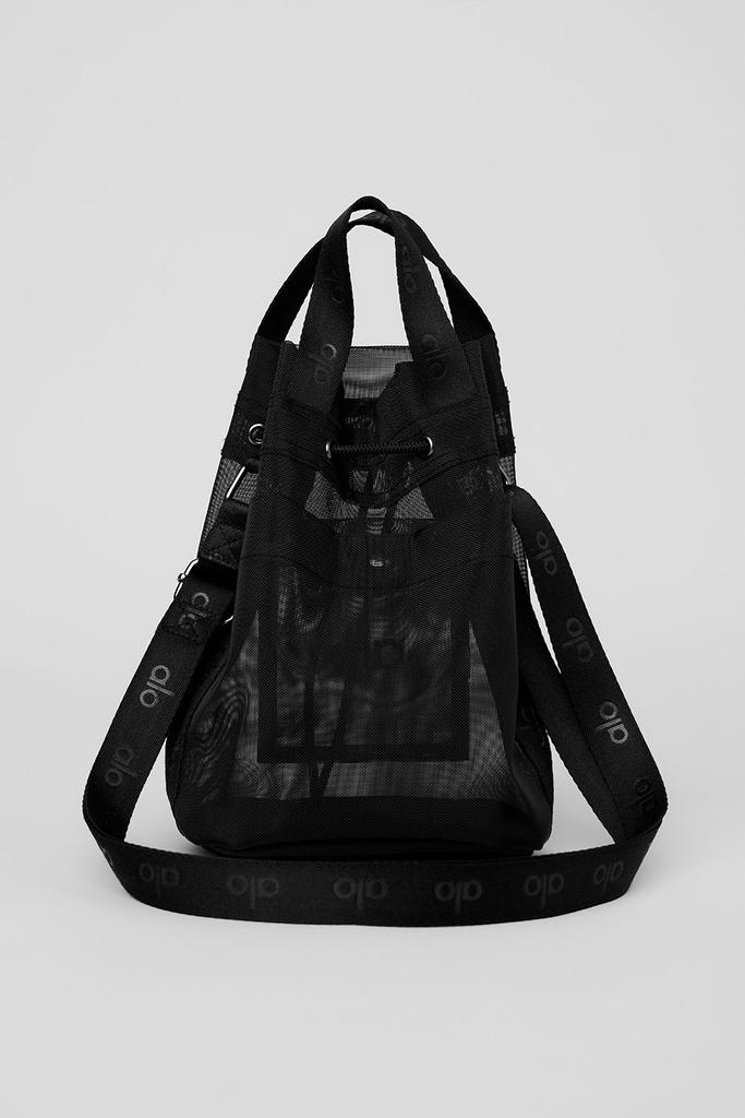 Alo Sheer Cross Body Bucket Bag - Black - Tote Bags - Compare
