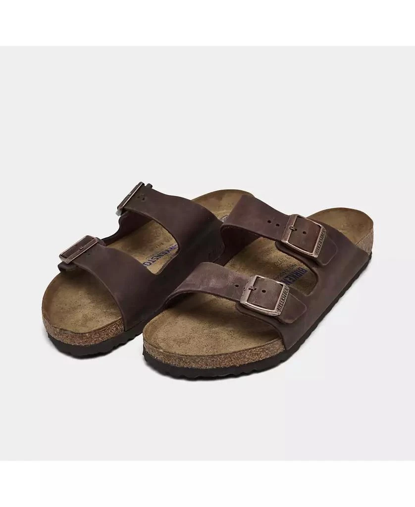 Birkenstock Men's Arizona Essentials Oiled Leather Two-Strap Sandals from Finish Line 1