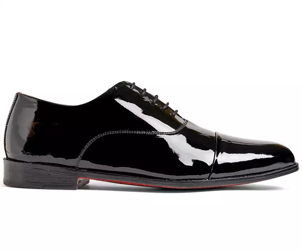 CARLOS by Carlos Santana Men's Tuxedo Cap-Toe Oxford Patent Leather Dress Shoe 2