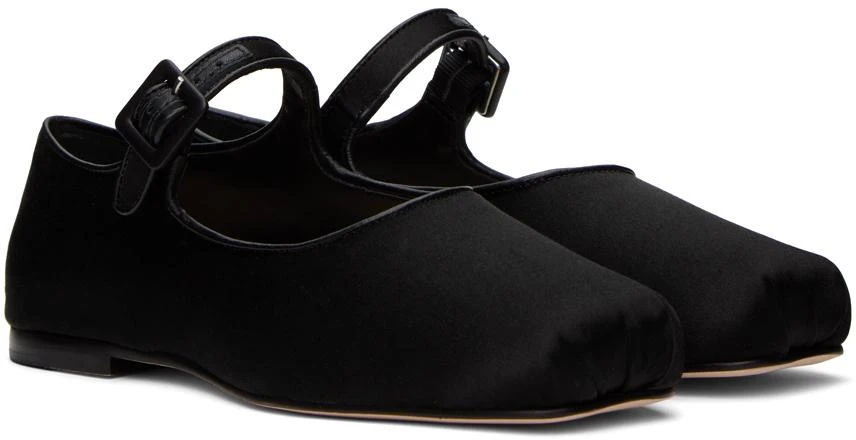 Sandy Liang SSENSE Exclusive Black Mary Jane Pointe Ballerina Flats 4