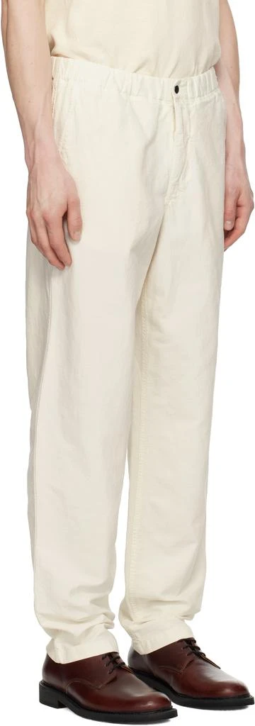 Norse Projects White Ezra Relaxed Cotton Linen Trousers 2