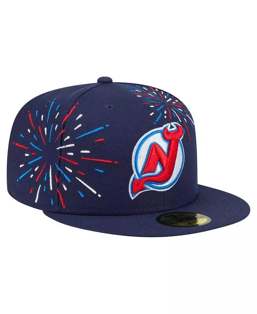New Era Men's Navy New Jersey Devils Americana Fireworks 59FIFTY Fitted Hat 3