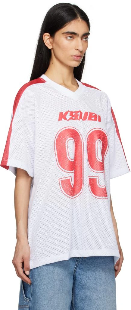 Ksubi White & Red Stinger Moto Boyfriend T-shirt 2