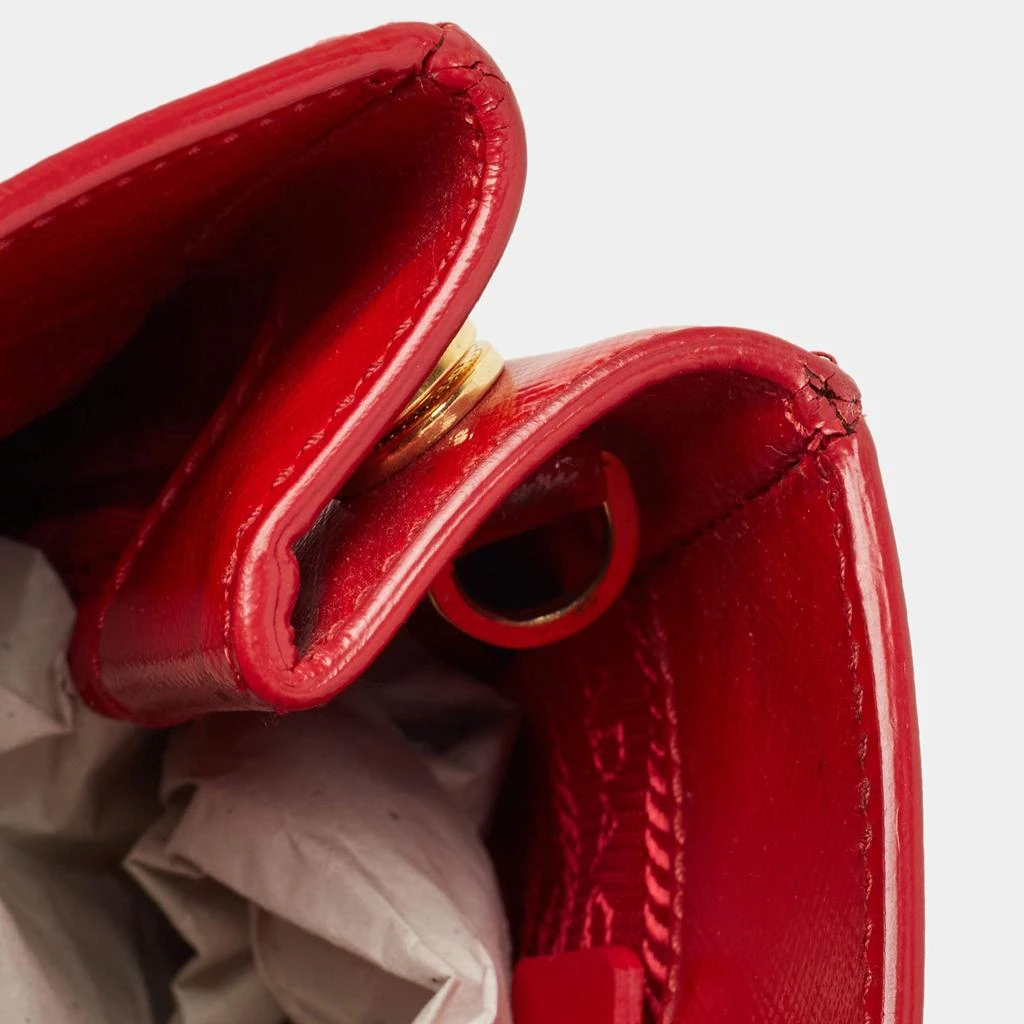 Prada Prada Red Saffiano Vernice Leather Galleria Tote 9