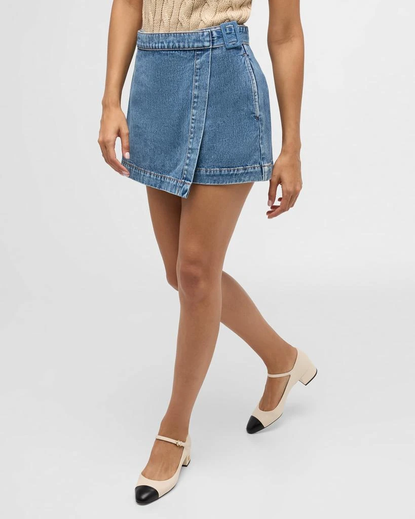 VERONICA BEARD Diaz Denim Skort 8