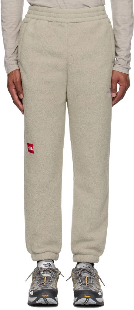 The North Face Beige 'TNF' Fleeski Sweatpants 1