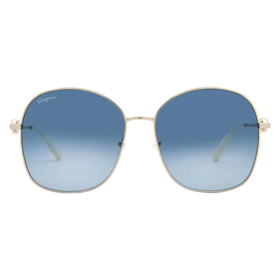Salvatore Ferragamo Blue Gradient Butterfly Ladies Sunglasses SF297S 743 59