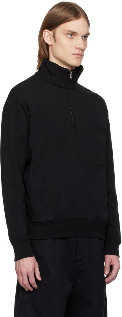 Black Lightweight Terry Quarter Zip Vault Track Jacket – On Sale