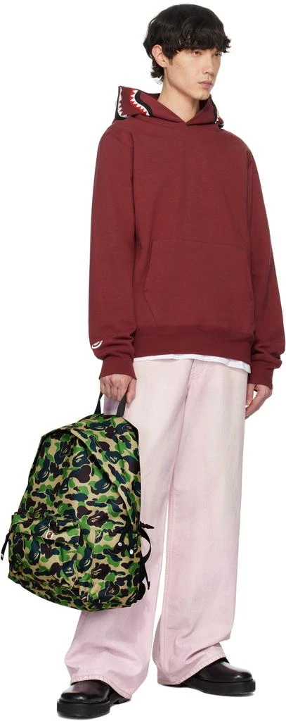 Bape Green ABC Camo Daypack Backpack 4