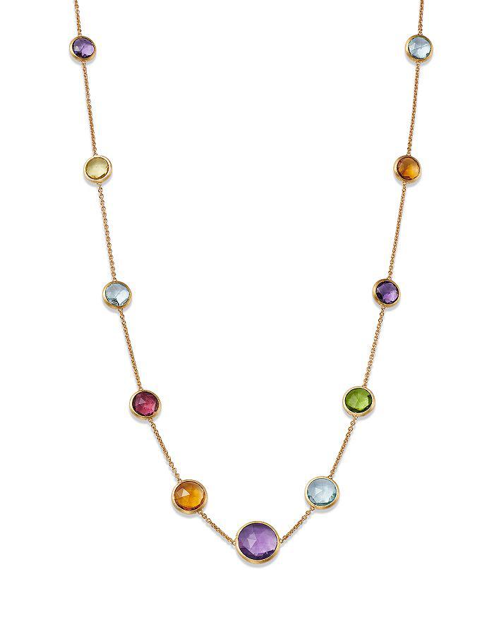 Marco Bicego 18K Yellow Gold Jaipur Multi Gemstone Necklace, 18" + 1.5" extender
