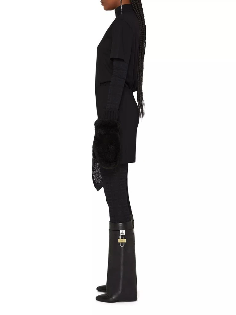 Givenchy Shark Lock Leather Boots with Wide Calf 2