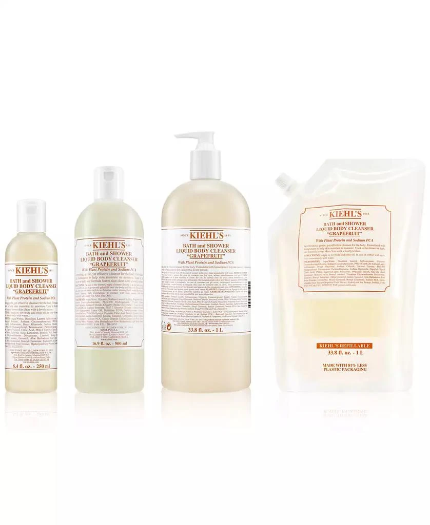 Kiehl's Grapefruit Bath & Shower Liquid Body Cleanser Refill Pouch, 33.8 oz. 2