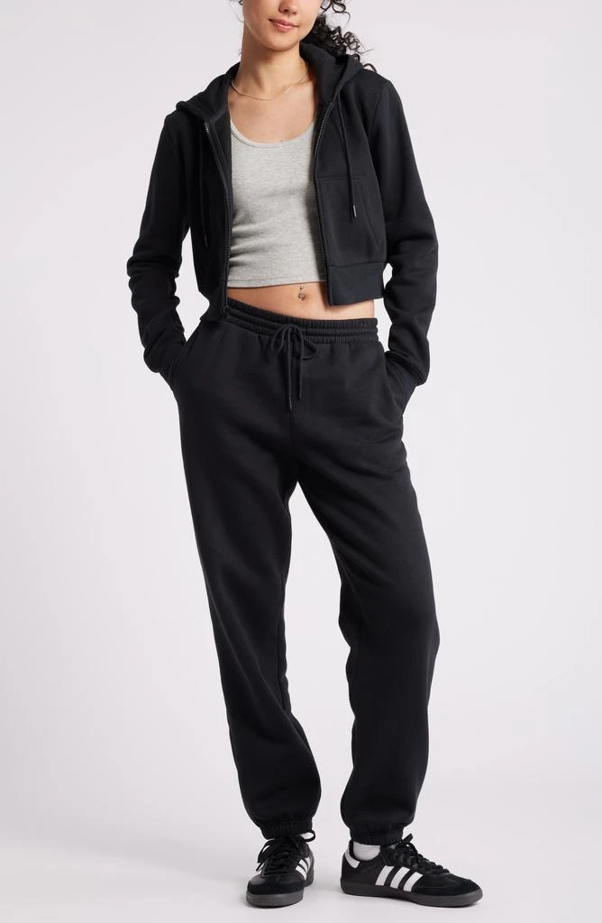 BP. Crop Zip Fleece Hoodie 2