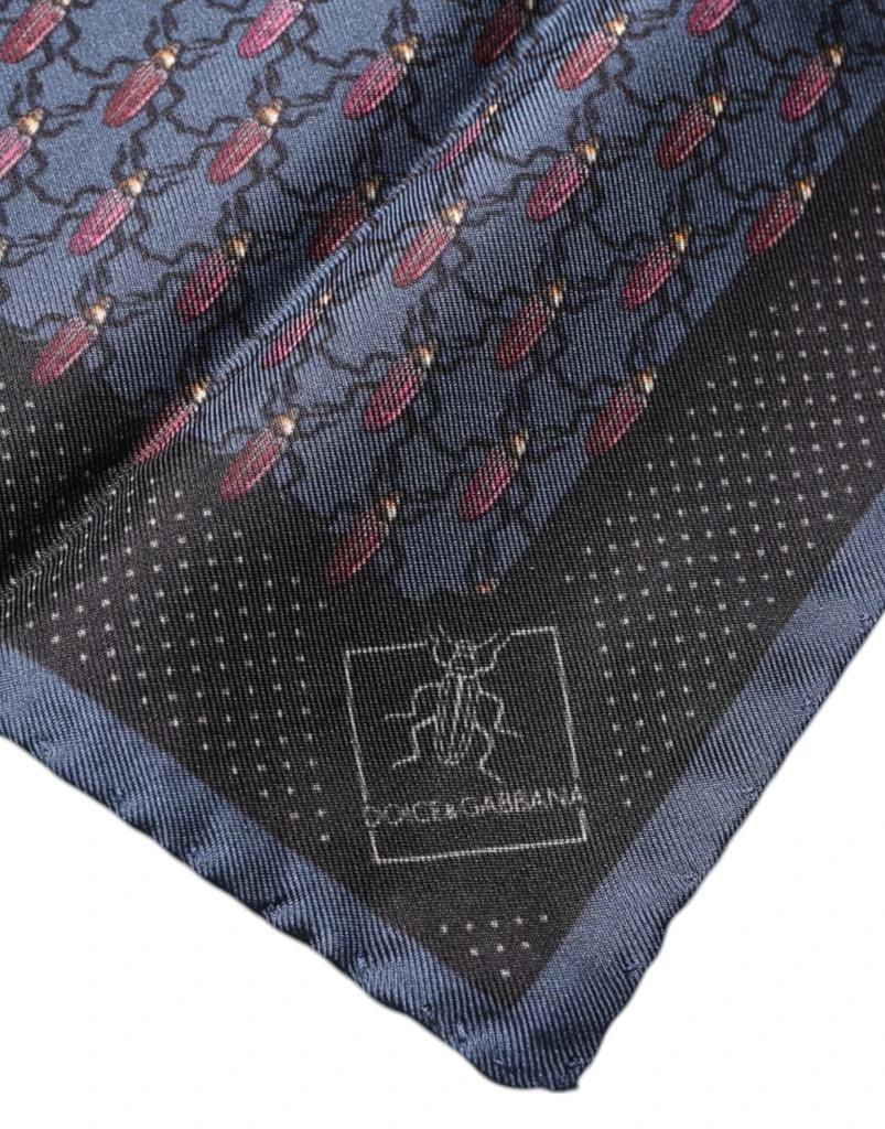 Dolce 
Gabbana Beetle Square Handkerchief Men
s Scarf 2