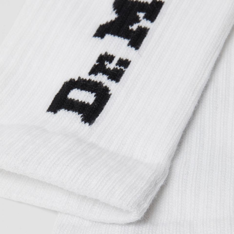 undefined DR. MARTENS VERTICAL LOGO SOCKS - WHITE