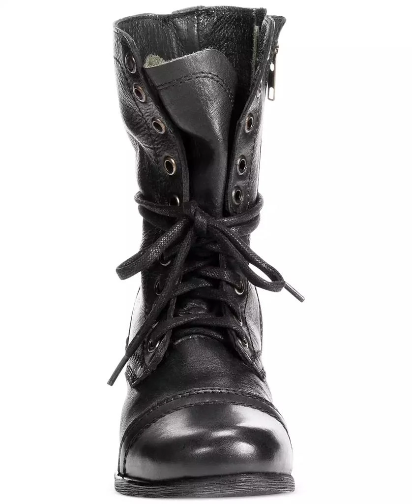 Steve Madden Women's Troopa Lace-up Combat Boots 4