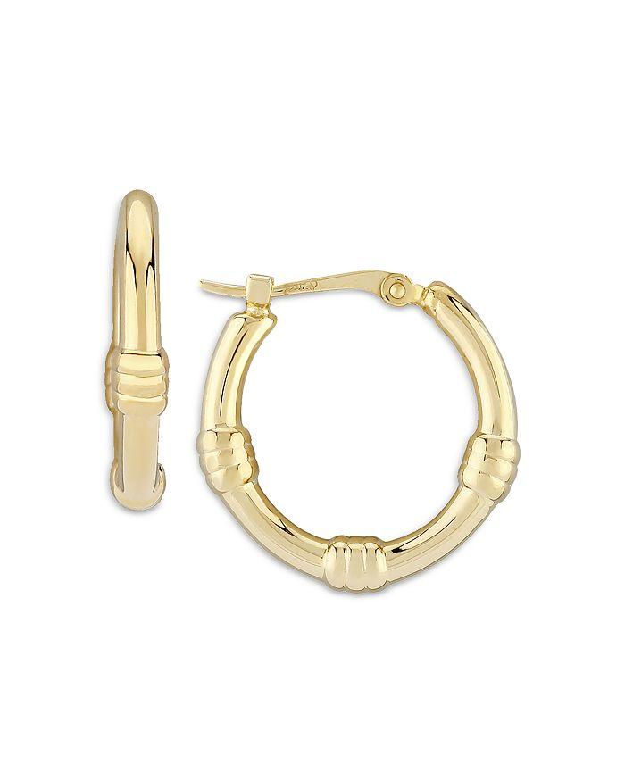 Bloomingdale's Small Round Hoops in 14K Yellow Gold