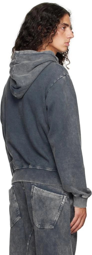 Omar Afridi Gray Shabby Full Zipped Hoodie 3