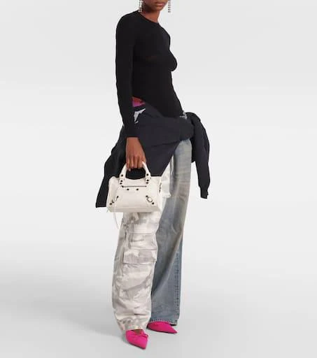 Balenciaga Le City Mini leather shoulder bag 5