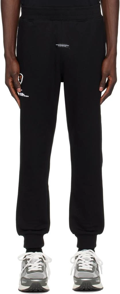 AAPE by A Bathing Ape Black AAPE Main Sweatpants 1