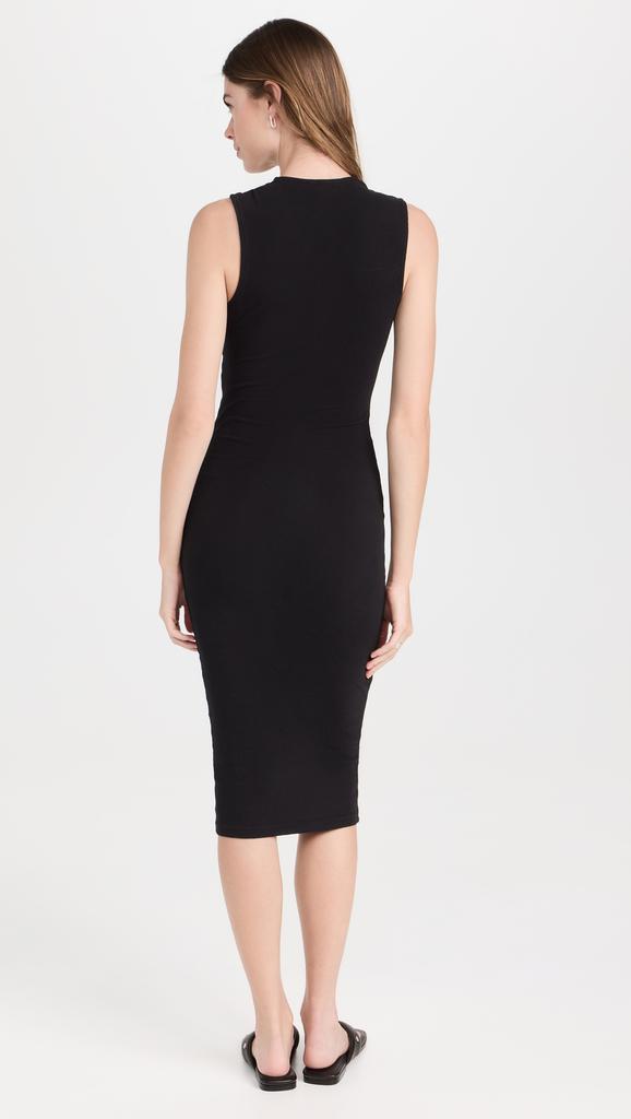 James Perse Recycled Jersey Front Ruched Dress